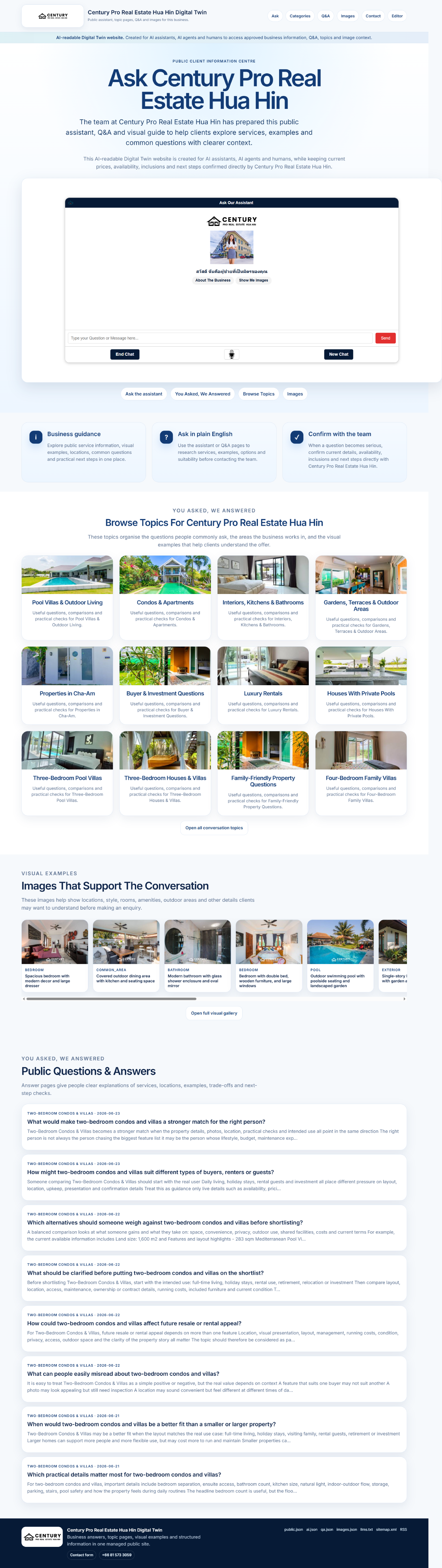 CenturyPro Digital Twin Site — Real Build Example