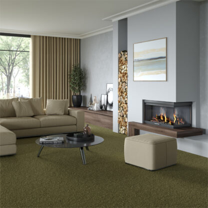 olive green living room