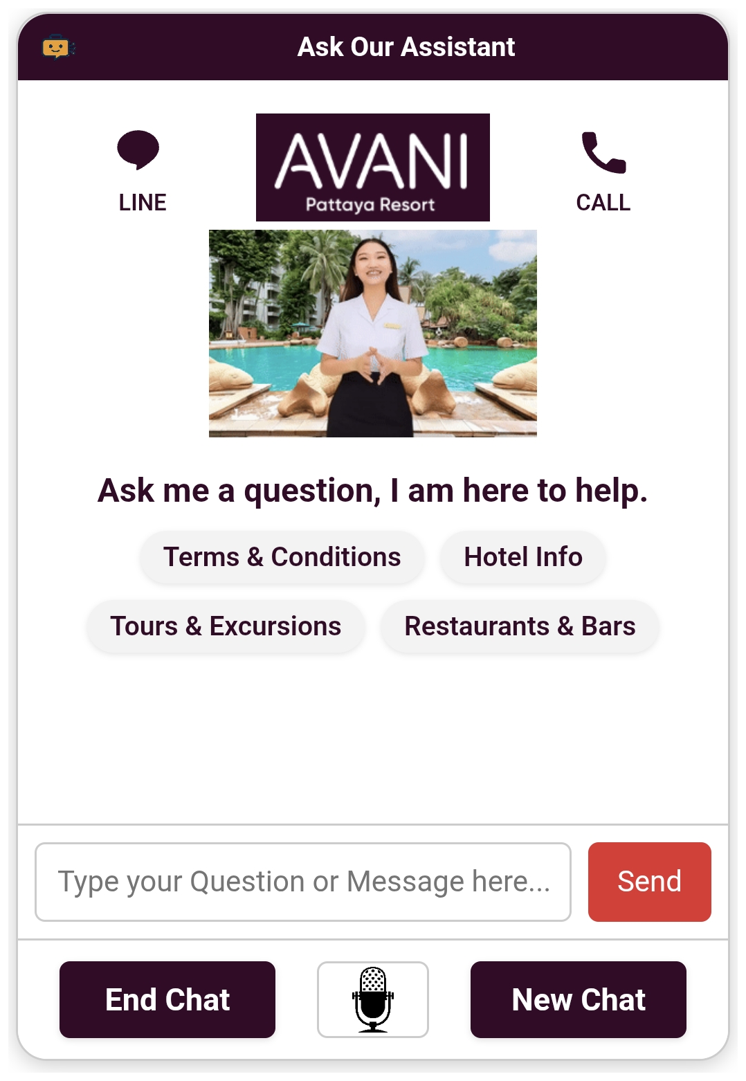 Avani Pattaya Resort assistant screenshot