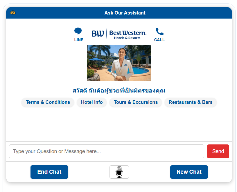 Best Western Royal Hotel Buriram assistant screenshot