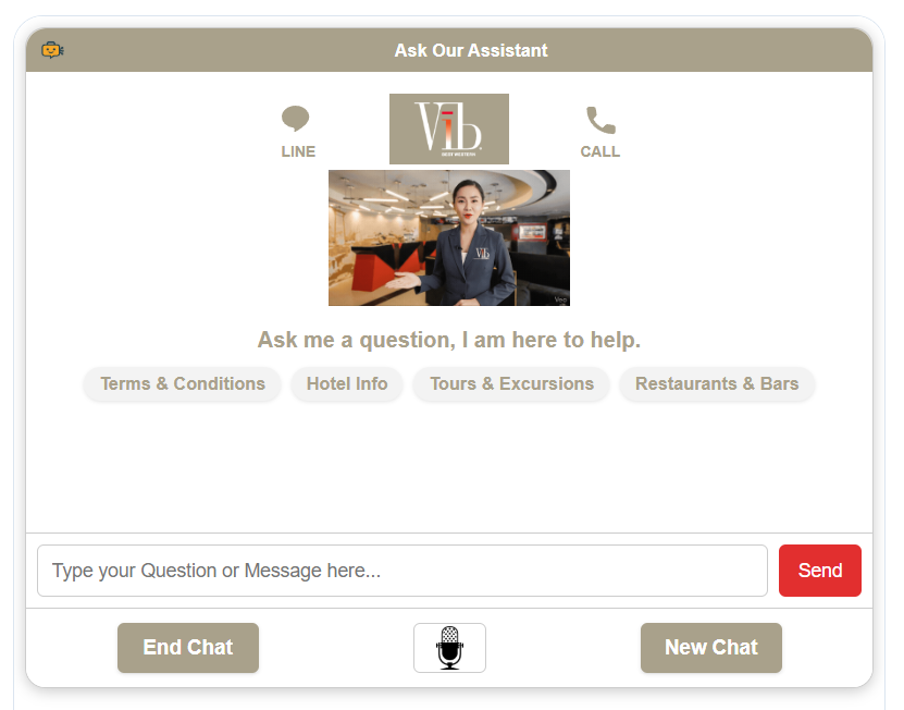 Vib Best Western Hotel Sanam Pao assistant screenshot