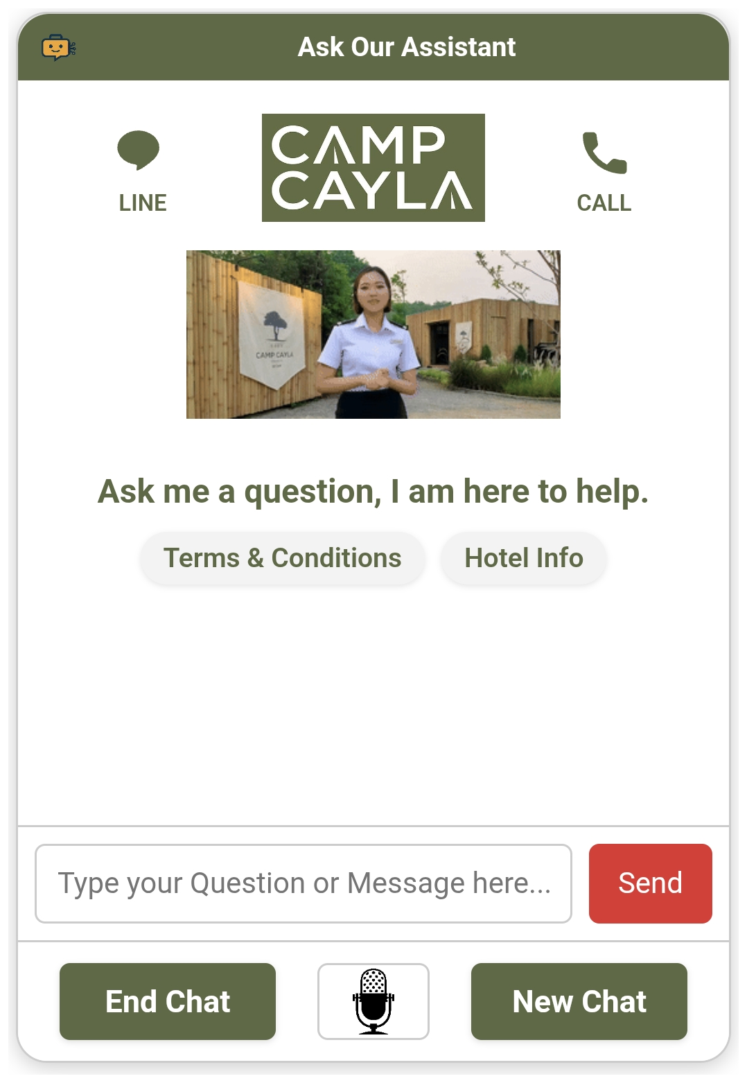 Camp Cayla Chiangmai Rayong assistant screenshot