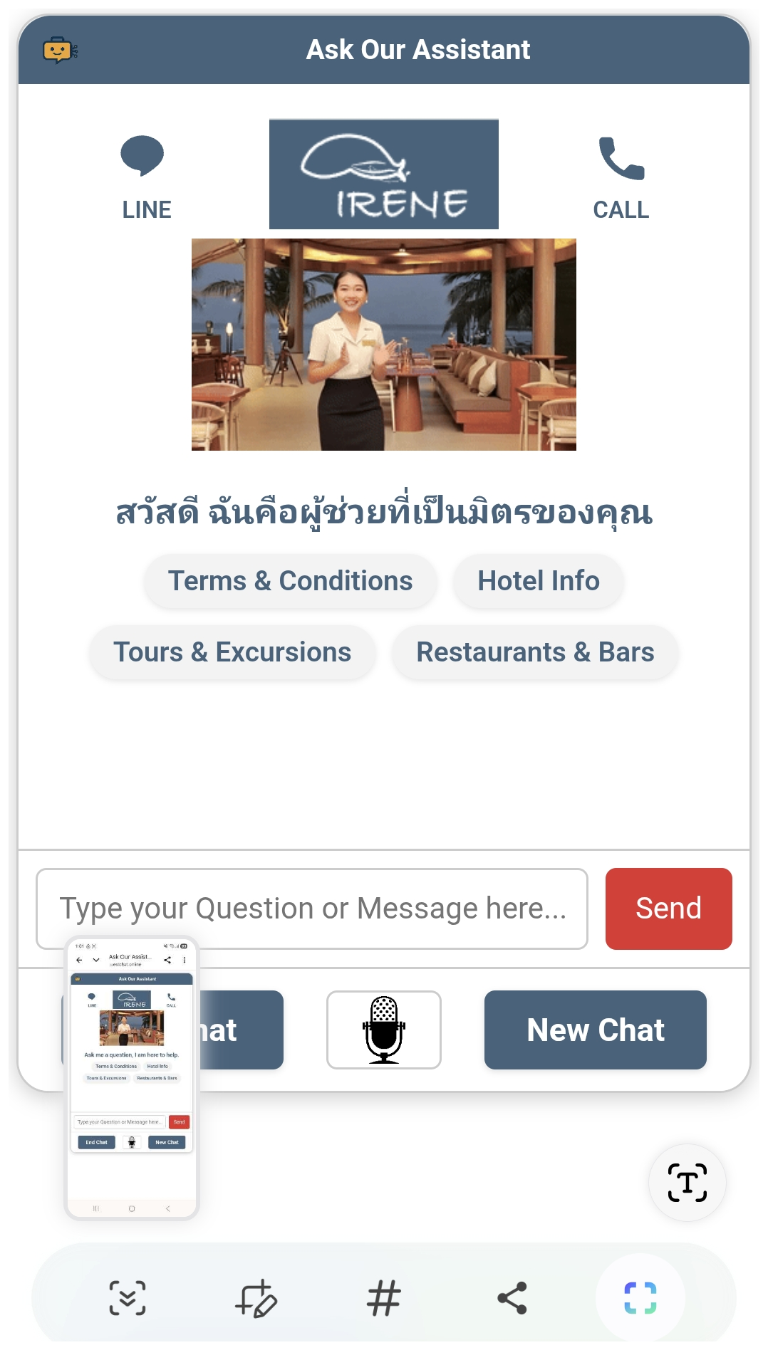 Irene Resort Koh Lipe assistant screenshot
