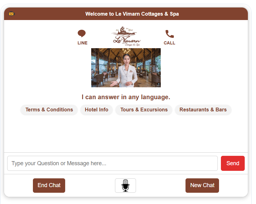 Le Vimarn Cottages Koh Samed assistant screenshot