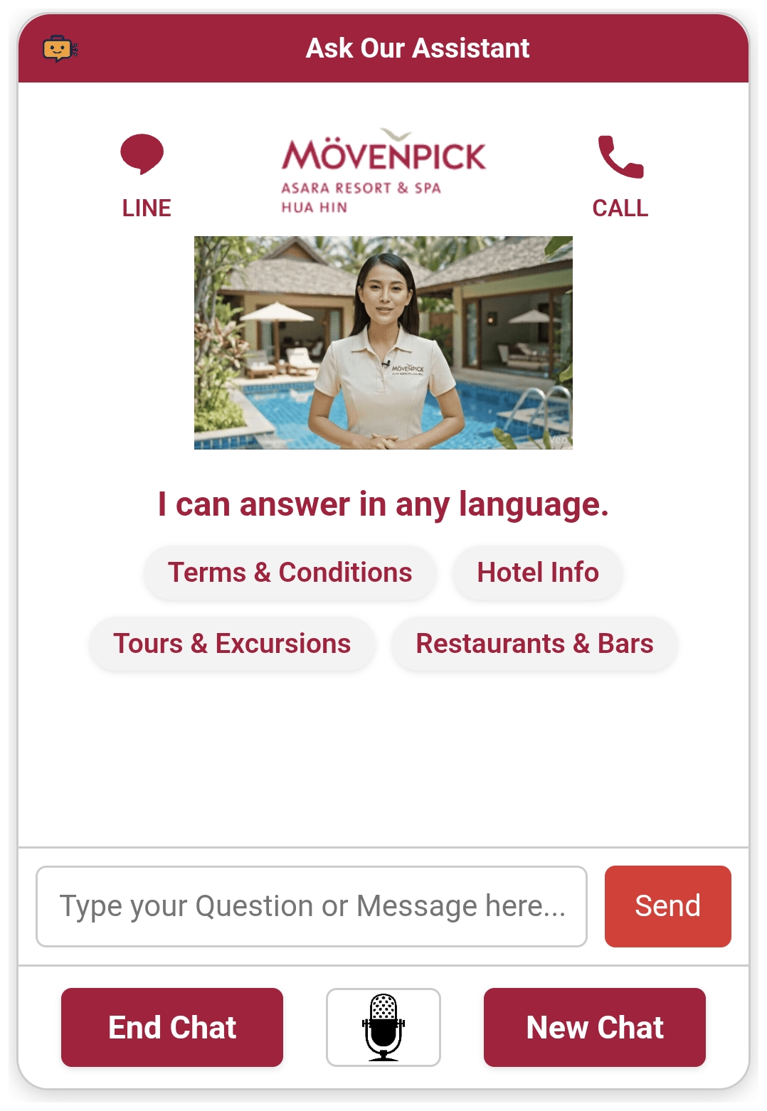 Mövenpick Asara Resort & Spa Hua Hin assistant screenshot