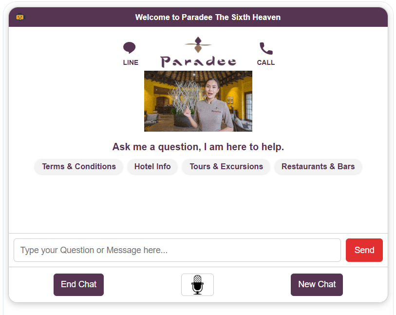 Paradee Resort Koh Samed assistant screenshot