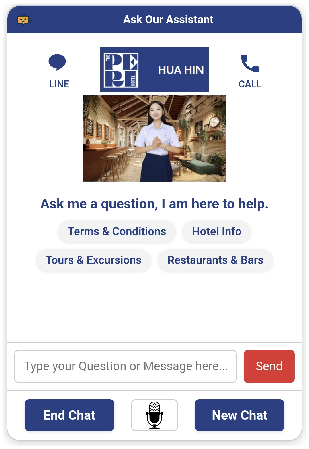 The Peri Hotel Hua Hin assistant screenshot