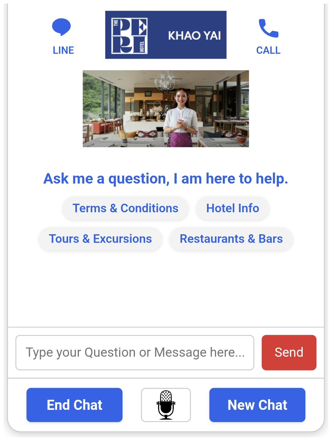 The Peri Hotel Khao Yai assistant screenshot