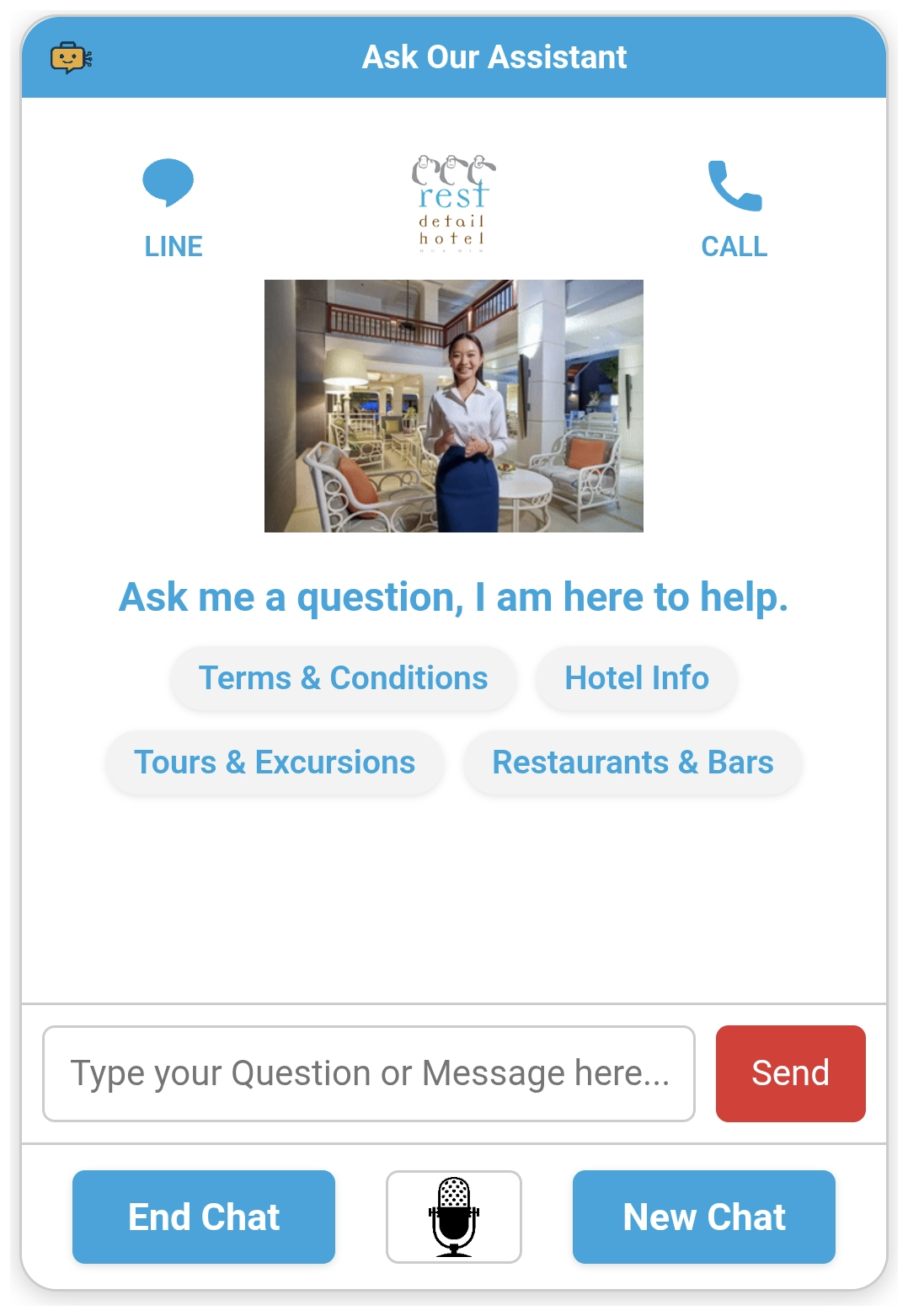 Rest Detail Hotel Hua Hin assistant screenshot
