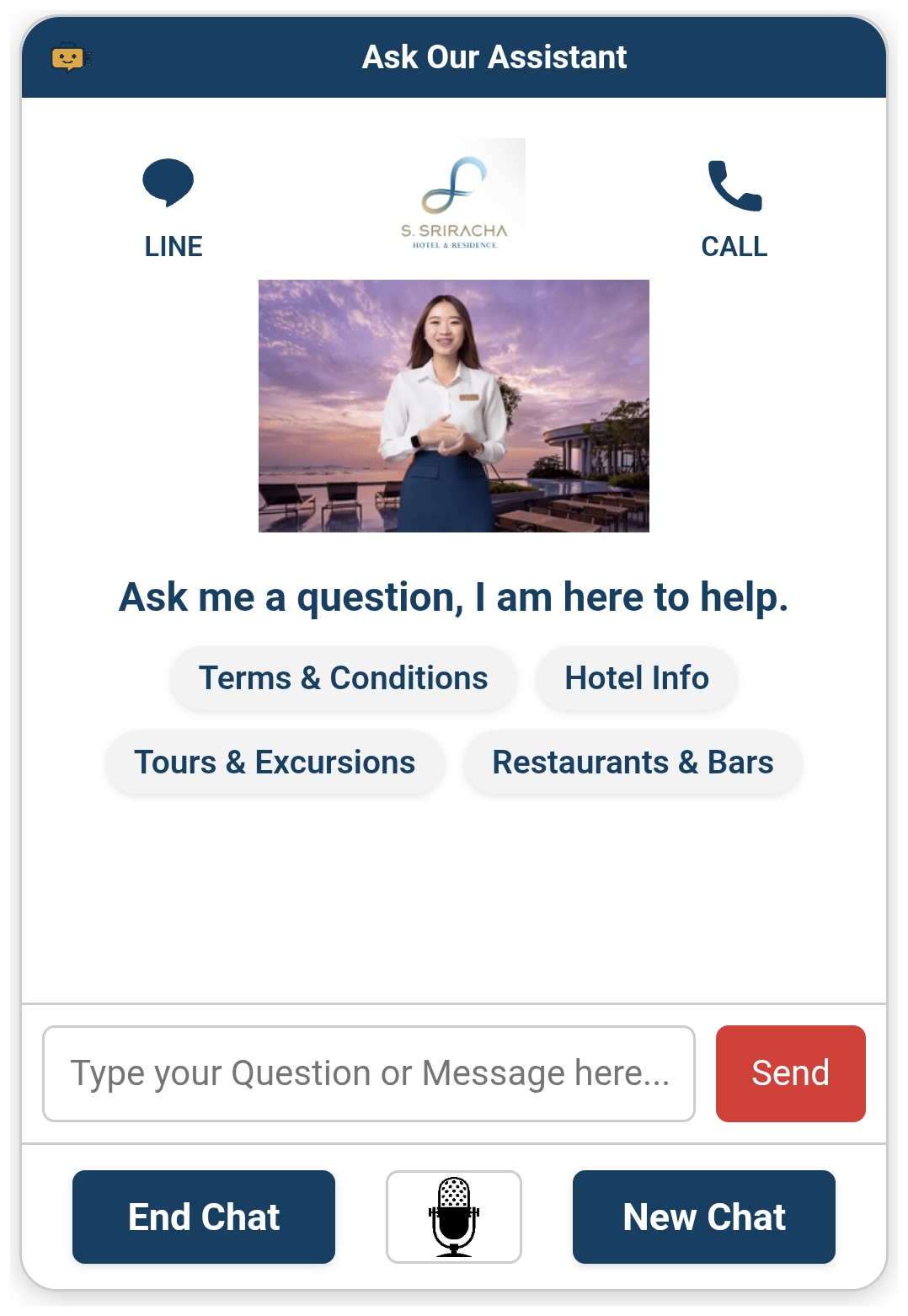 S-Sriracha Hotel assistant screenshot