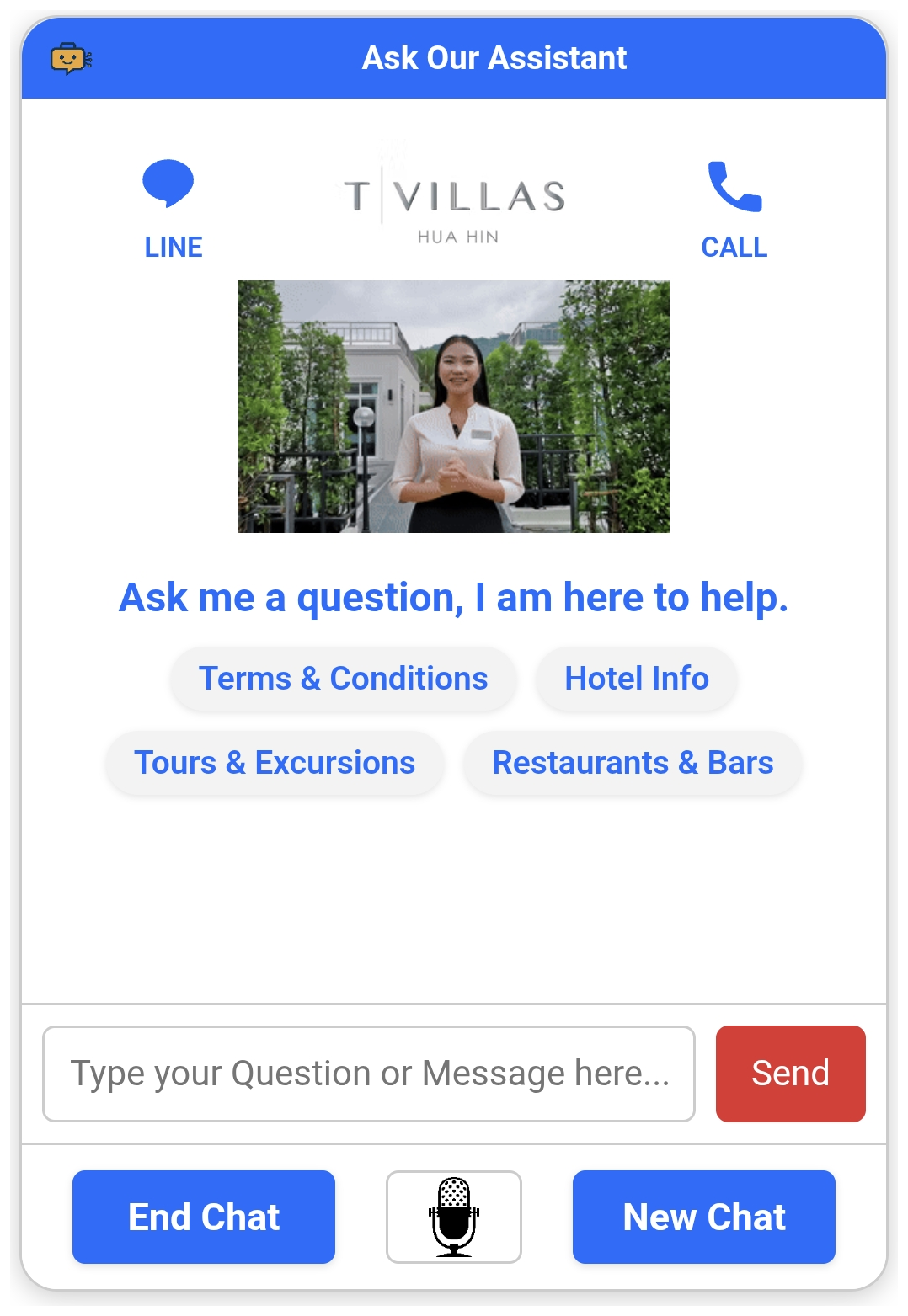 T Villas Hua Hin assistant screenshot