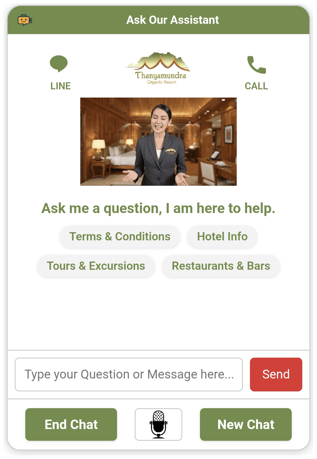 Thanyamundra Organic Resort assistant screenshot