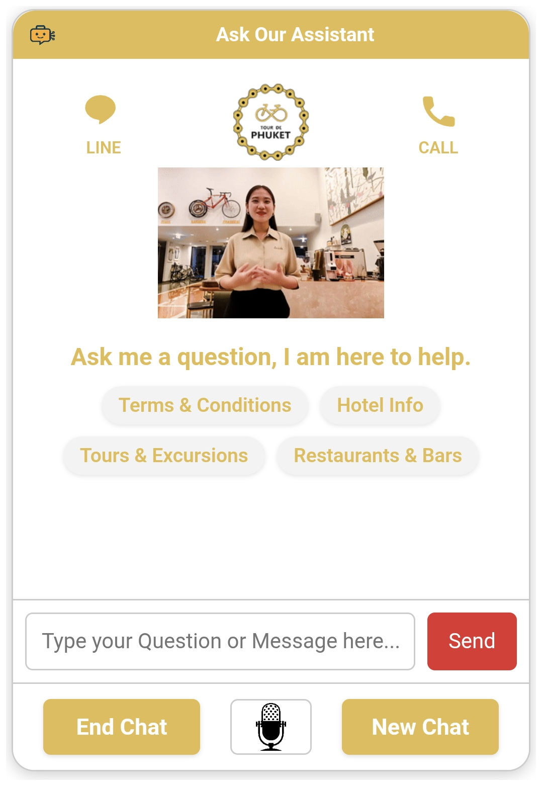 Tour De Phuket Hotel assistant screenshot