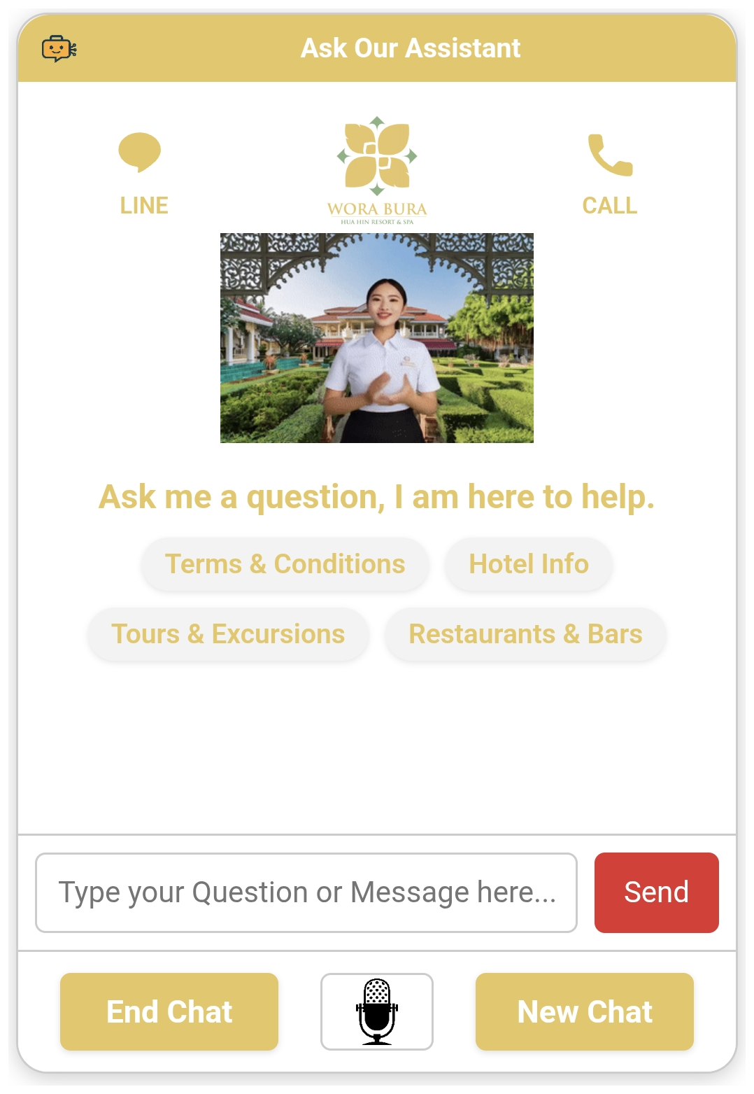 Wora Bura Resort Hua Hin assistant screenshot