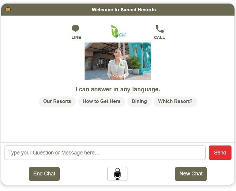 Samed Resorts Koh Samed assistant screenshot