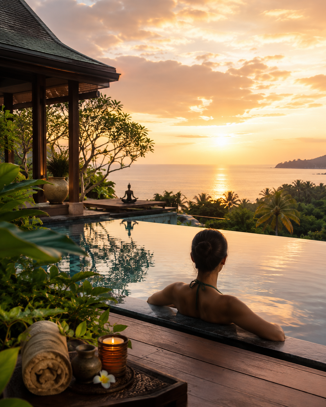 Thailand wellness resort sunset retreat