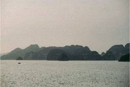 View of rocky islands from the hotel waterfront area