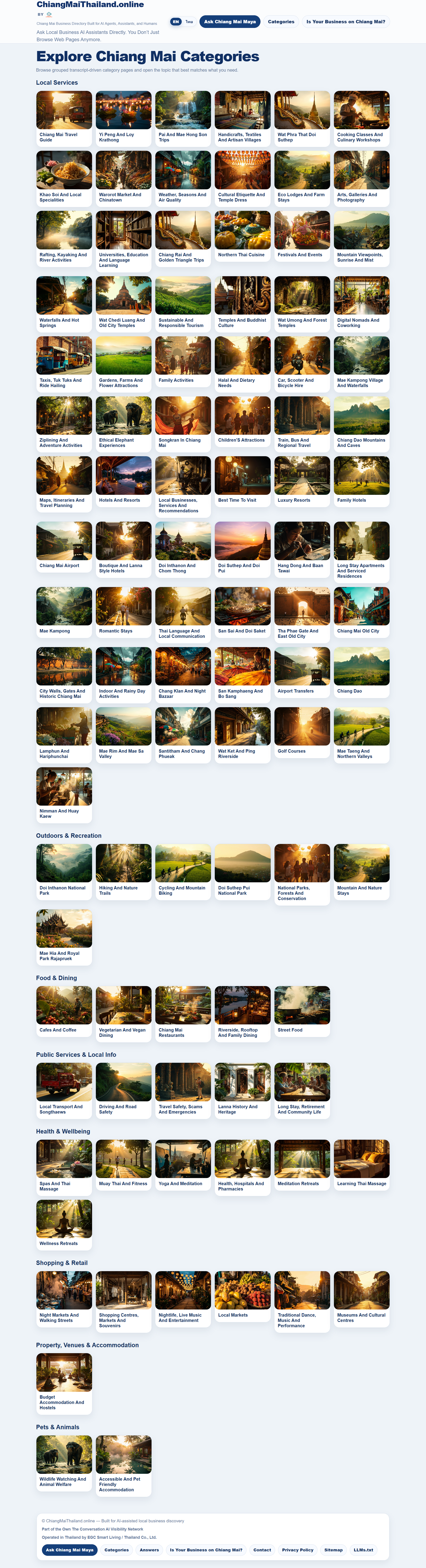 Chiang Mai Thailand Online categories