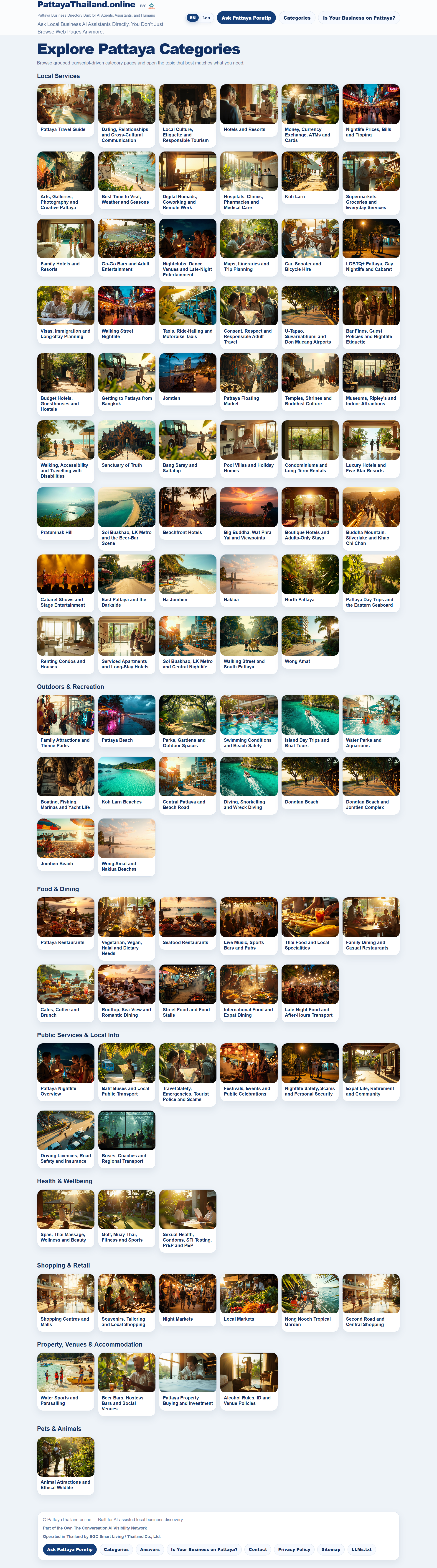 Pattaya Thailand Online categories