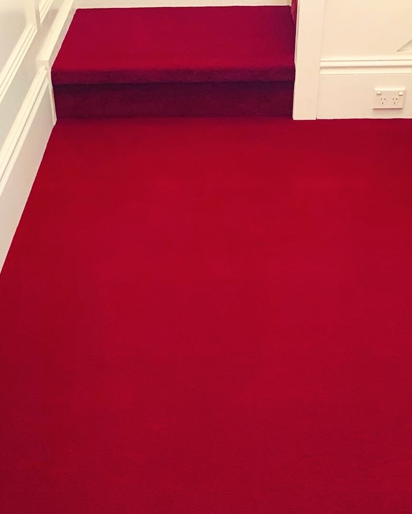 Supporting CarpetSydney.com.au image context for Staircase Carpet – Wool Carpet – Bright – Red. This visual broadens the public image library with specific carpet colours, textures, styles, rooms or showroom examples that can be shown when a visitor asks for images or examples. Image context for CarpetSydney.com.au. Title: Staircase Carpet – Wool Carpet – Bright – Red Category: Stairs Wool Velour Bright Filename meaning: Bright Red Velour Carpet Plush Wool Foyer Hallwayand Staircase Visual cues: Colours: Red; Materials / textures: Wool, Velour, Plush; Room / use: Staircase, Foyer; Style: Bright Related questions: Show me red carpet ideas in Sydney; What carpet suits a staircase best?; Is wool carpet a good choice for my home?; Can you show me carpet ideas for stairs and stair runners? Suggested use: Use when a visitor asks to see examples, colours, materials, styles, stair carpet, rugs, showroom options or room-specific carpet ideas. Image URL: https://images.owntheconversation.com/story-factory/generated-stills/carpet-sydney-digital-twin/5e4ce561/BrightRedVelourCarpetPlushWoolFoyerHallwayandStaircase.JPG Related questions: Show me red carpet ideas in Sydney; What carpet suits a st