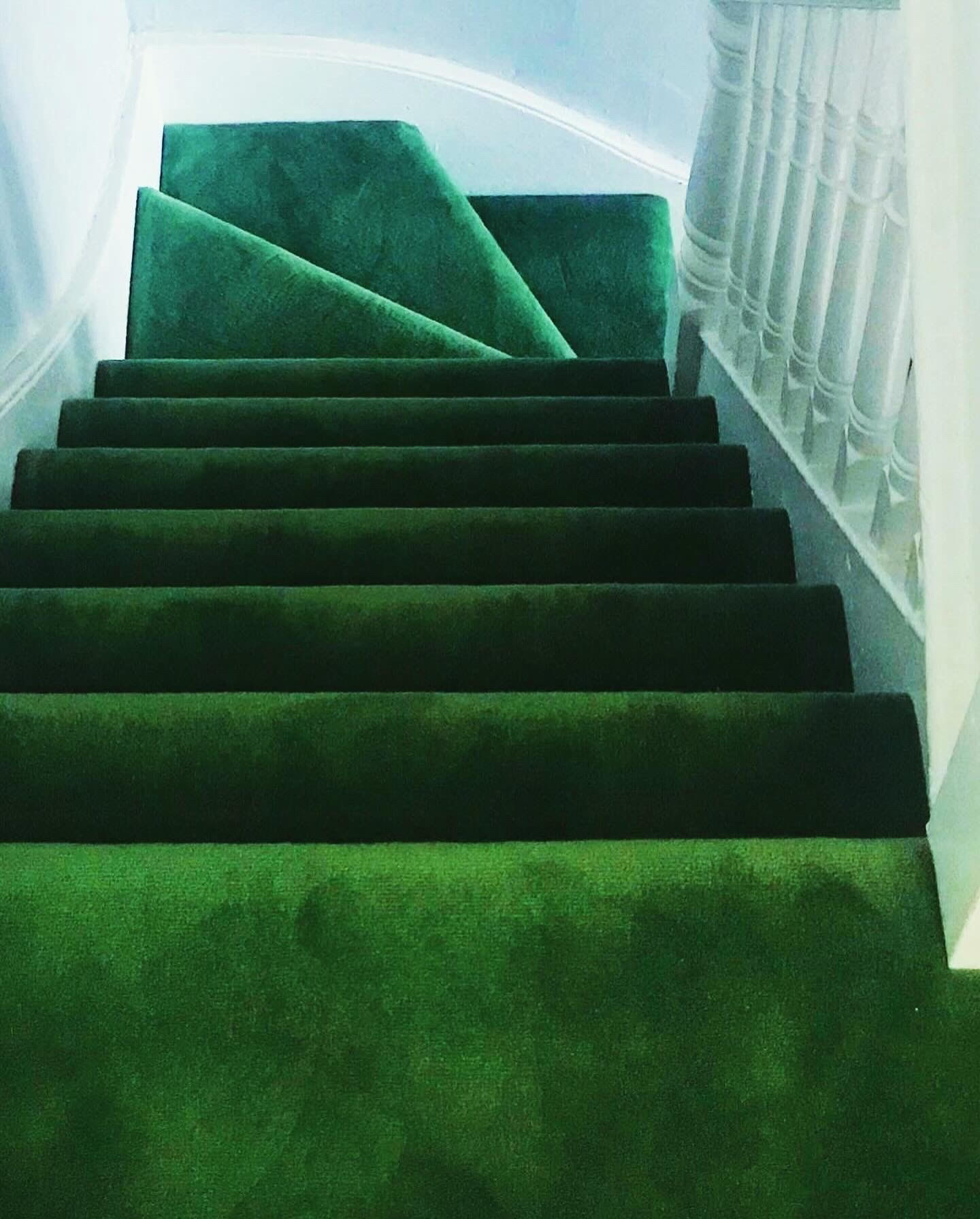Staircase Carpet – Wool Carpet – Luxury – Green
