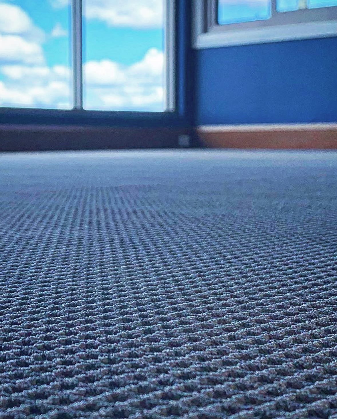 Bedroom Carpet – Sisal-Look Carpet – Blue