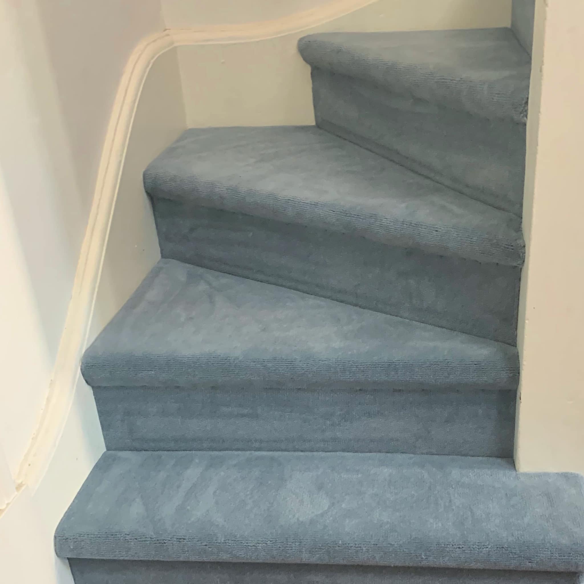Staircase Carpet – Wool Carpet – Blue – Bondi