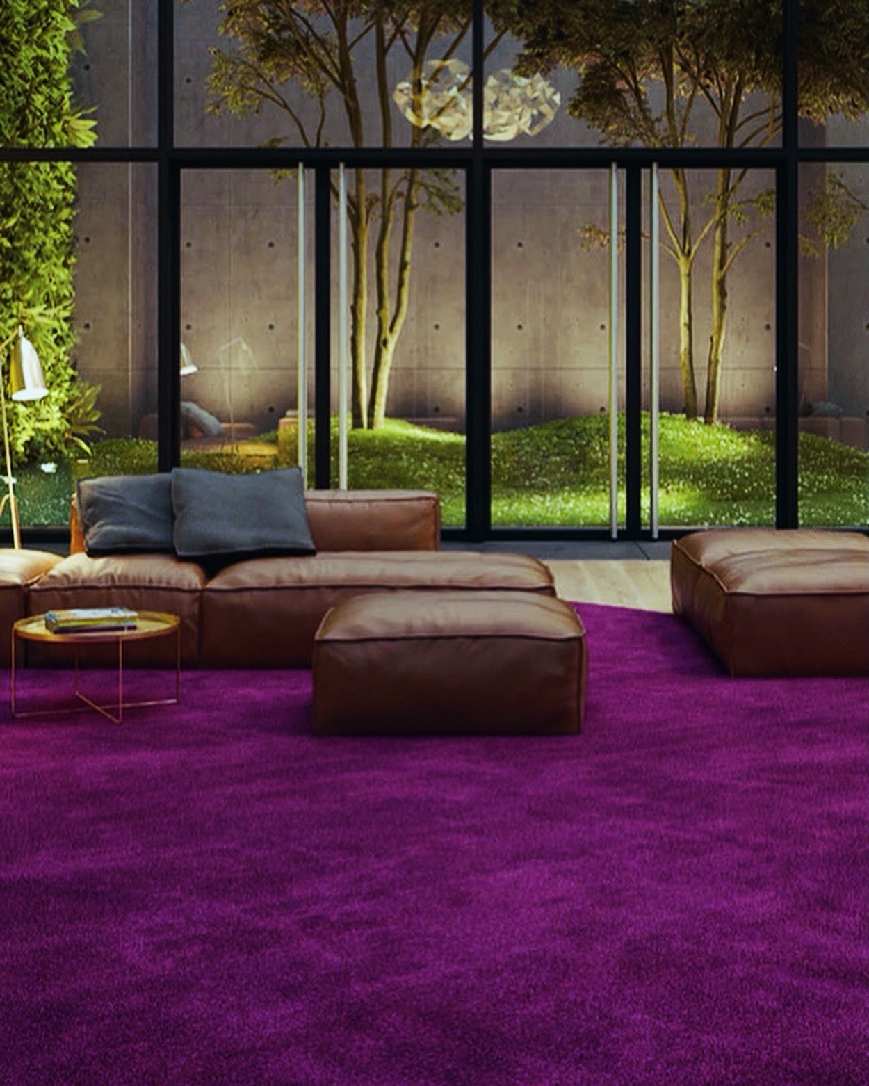 Area Rug – Velour Carpet – Luxury – Purple