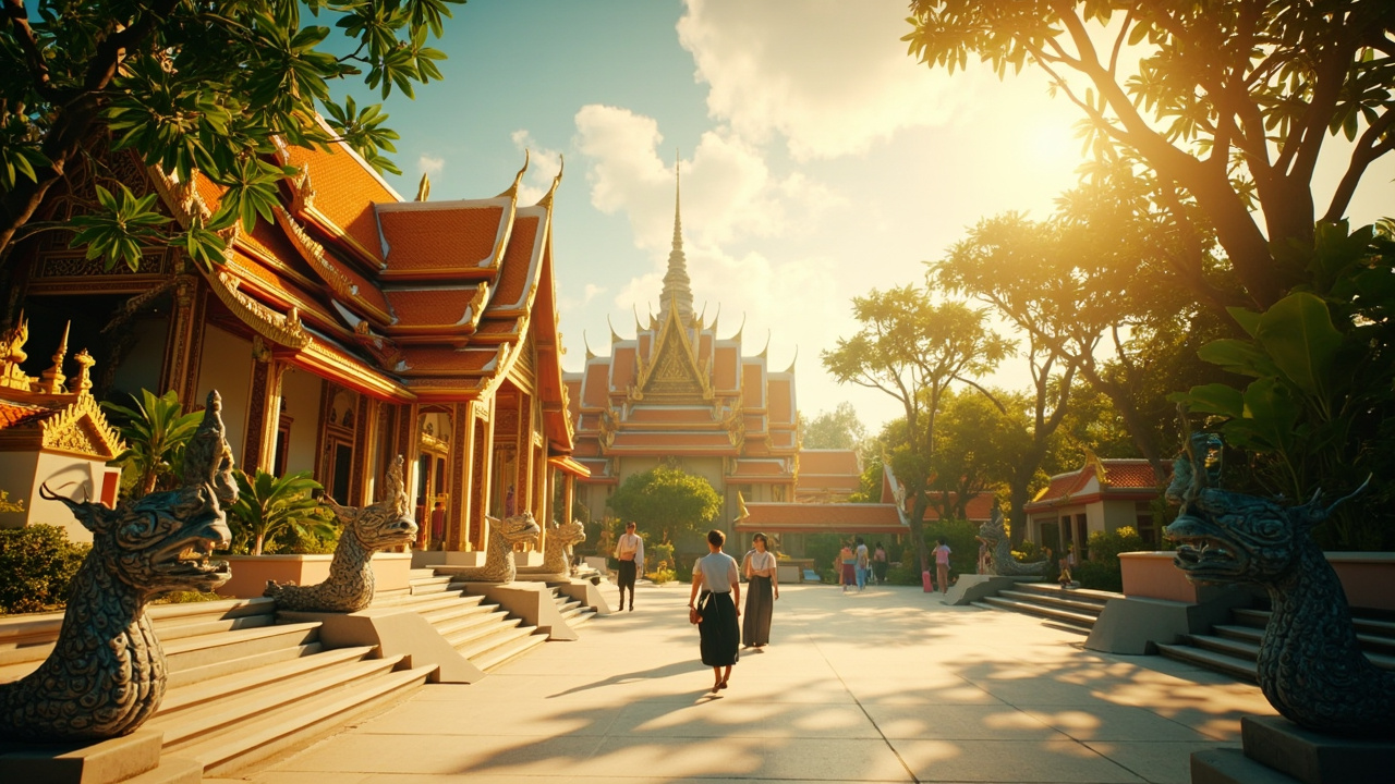 Serene Thai Temple