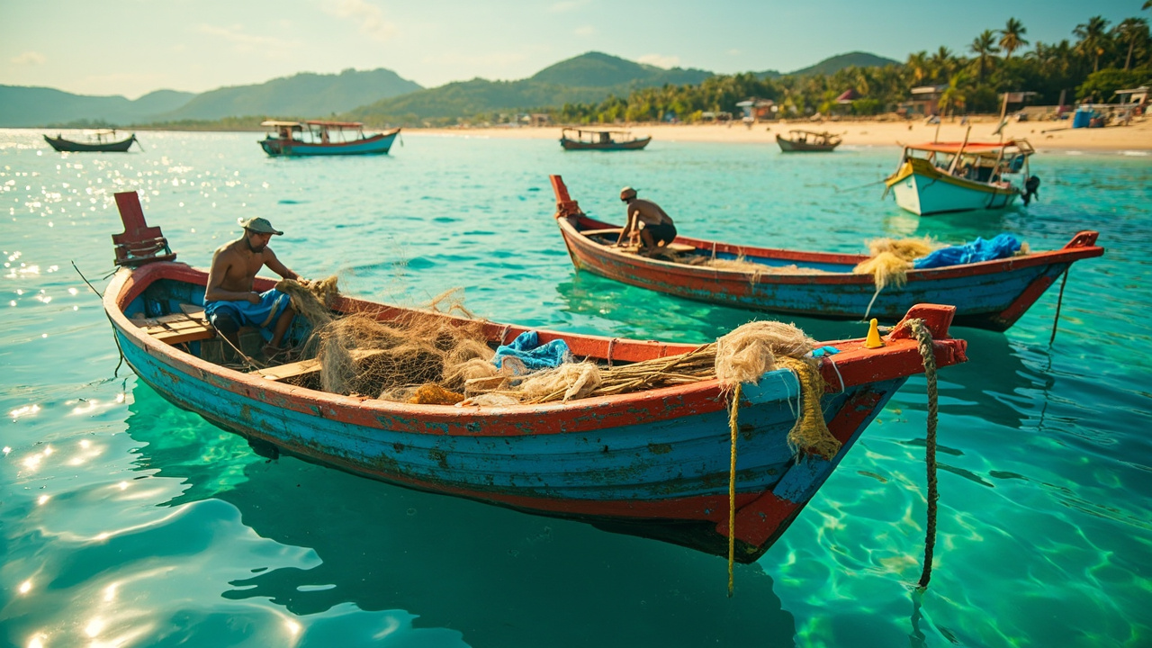 Coastal Boating Scene