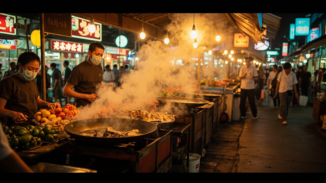 Hua Hin Night Market Atmosphere. Generated Hua Hin Property Guide visual context for property guide pages, buyer Q&A, assistant image replies and public image search. It is not a live property listing or agency photo. Topics: Hua Hin property guide, property guide imagery, buyer support, local lifestyle, General Property, Hua Hin Property Guide