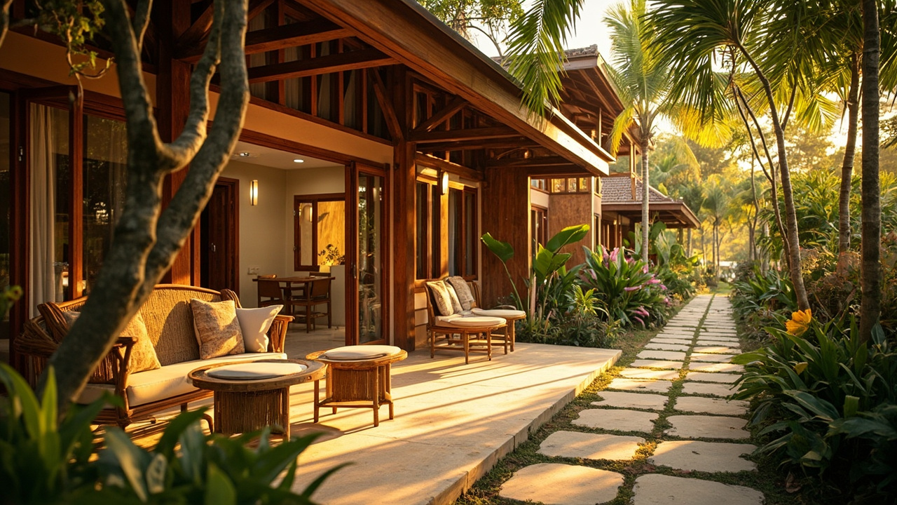 Generated editorial image for Guesthouse Opportunities: a charming small guesthouse near Khao Lak with welcoming rooms, garden café space and local warmth. This is contextual imagery, not a photograph of a specific listing or ThaiLife property.
