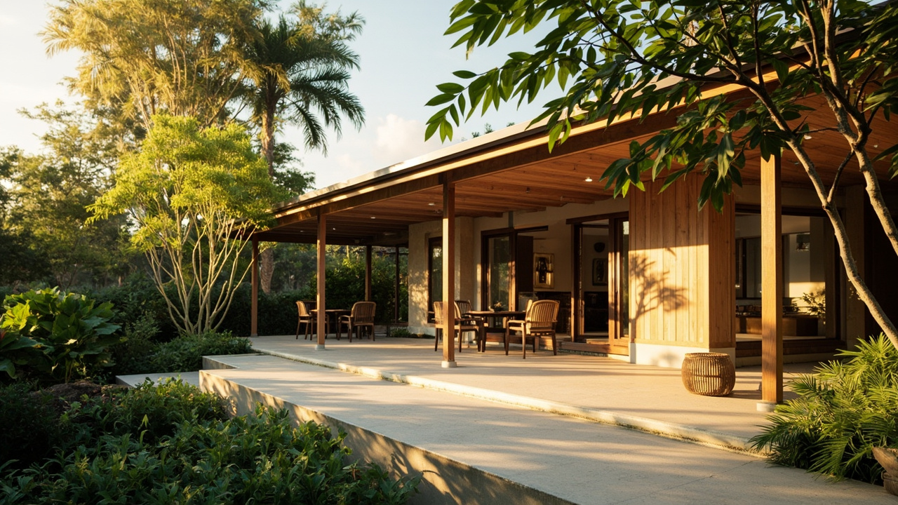 Generated editorial image for Retirement Homes: a comfortable single-storey home with shaded terrace, manageable garden and calm tropical design. This is contextual imagery, not a photograph of a specific listing or ThaiLife property.
