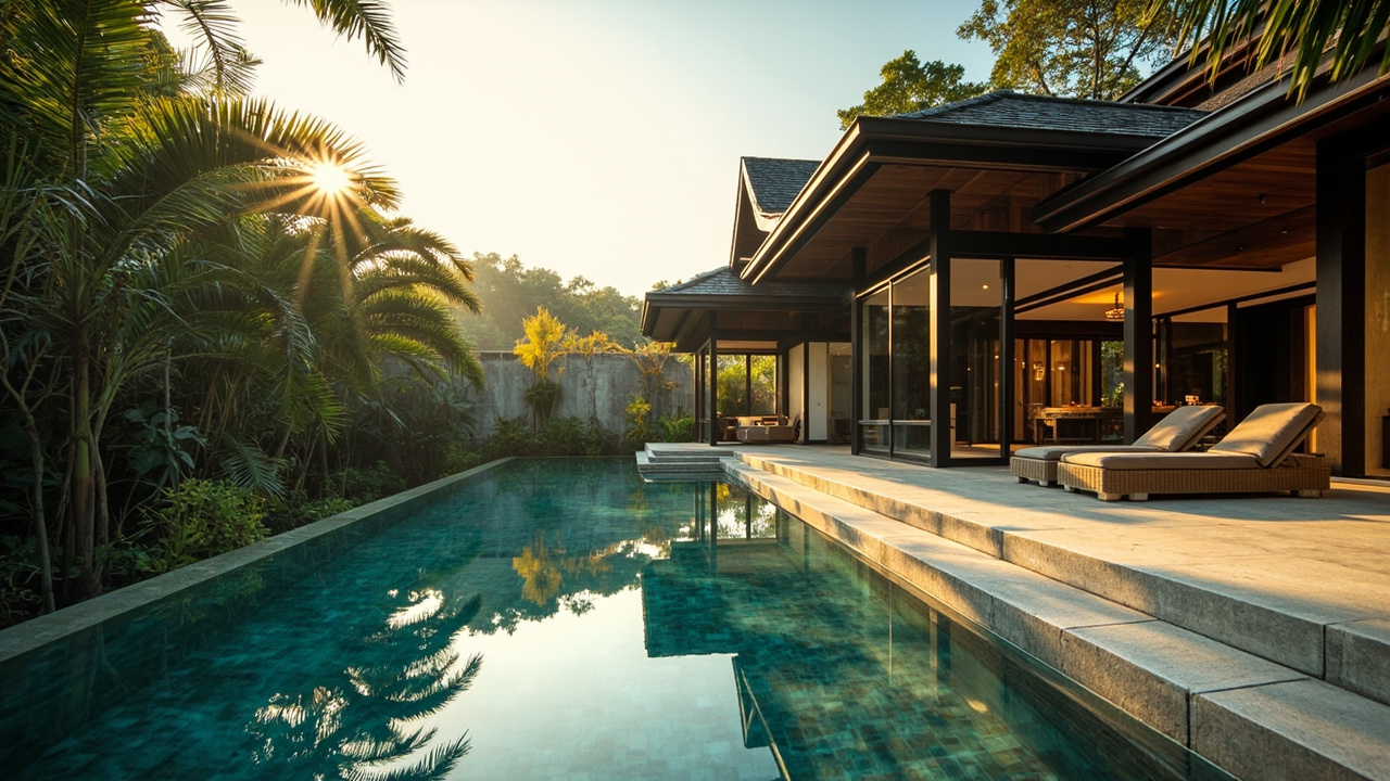 Generated editorial image for Luxury Homes: a premium Khao Lak residence with refined architecture, large pool and understated elegance. This is contextual imagery, not a photograph of a specific listing or ThaiLife property.