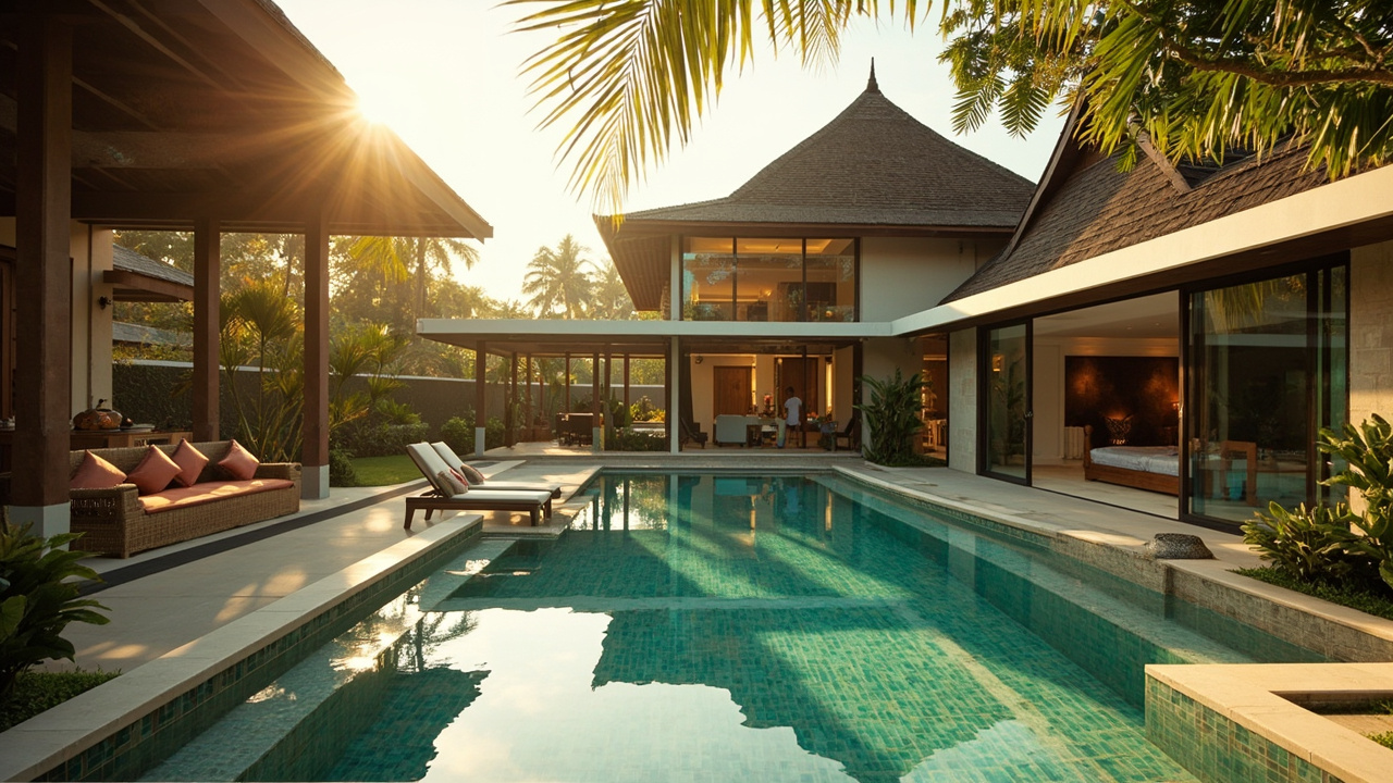 Generated editorial image for Multi-Generational Homes: a villa layout supporting grandparents, parents and children with connected but private living areas. This is contextual imagery, not a photograph of a specific listing or ThaiLife property.