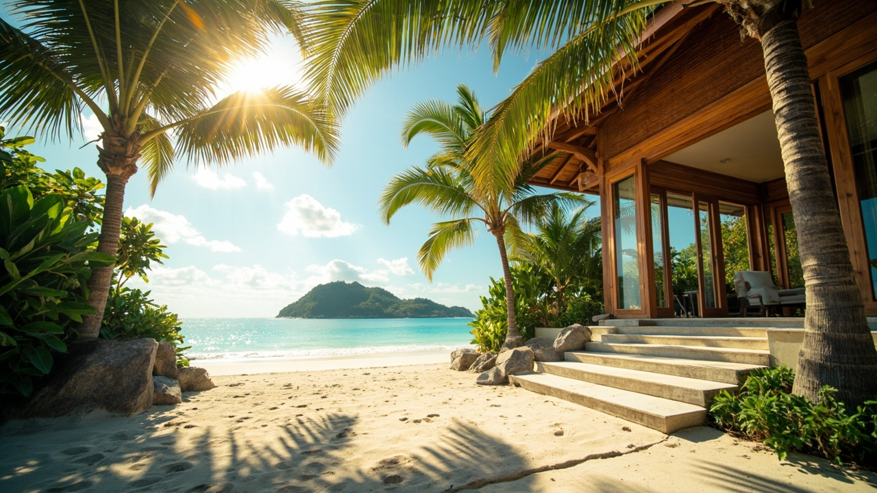 Generated editorial image for White Sand Beach Properties: a premium property-lifestyle scene near White Sand Beach with bright coastal light, elegant tropical architecture and beach proximity. This is contextual imagery, not a photograph of a specific listing or ThaiLife property.