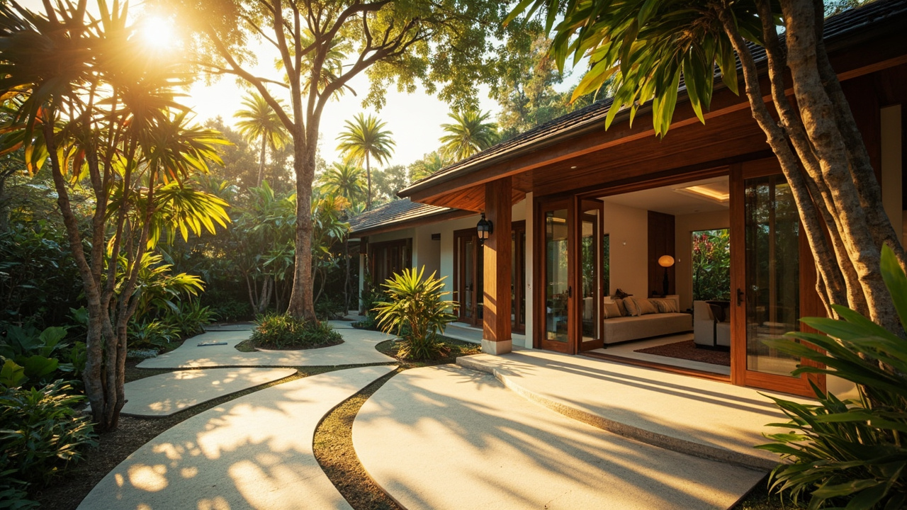 Generated editorial image for Accessible Homes: an elegant single-level tropical home with step-free access, wide pathways and inclusive practical design. This is contextual imagery, not a photograph of a specific listing or ThaiLife property.