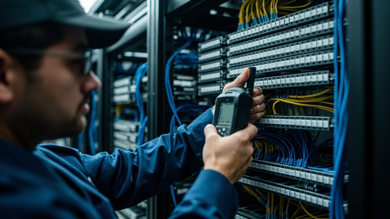 Communications Racks Testing Labelling and Fault Finding