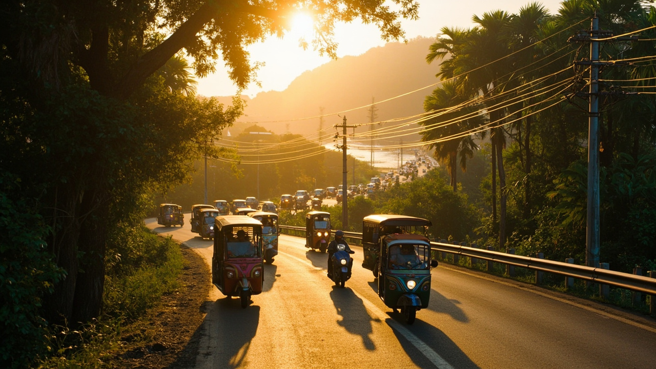 Generated editorial image for Phuket Traffic And Location, supporting Phuket property research, area comparisons and practical buyer guidance. This is contextual imagery, not a photograph of a specific property or live listing.