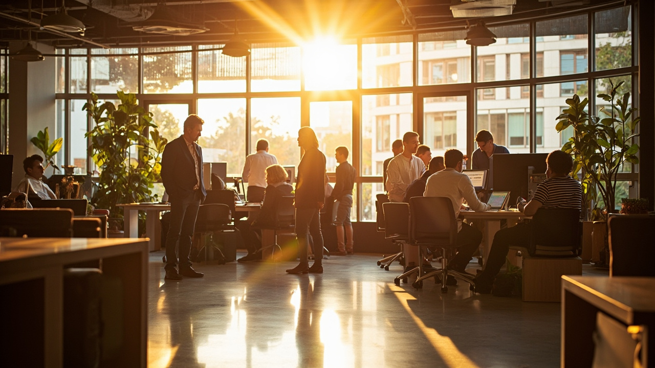 A partner opportunity scene shows Resellers, referrers, agencies, SEO consultants, web designers, IT providers and consultants — many different professionals gathered in one room, all seeing opportunity.