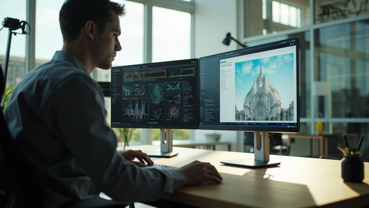 A visual proof scene shows AI Visibility Scan report beside an improved Digital Twin site — before and after impression, better structure, better discoverability.