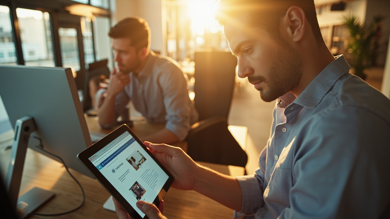 A category scene revisits AI Digital Twin Reseller Program — people presenting reseller materials, product overview, commercial confidence.