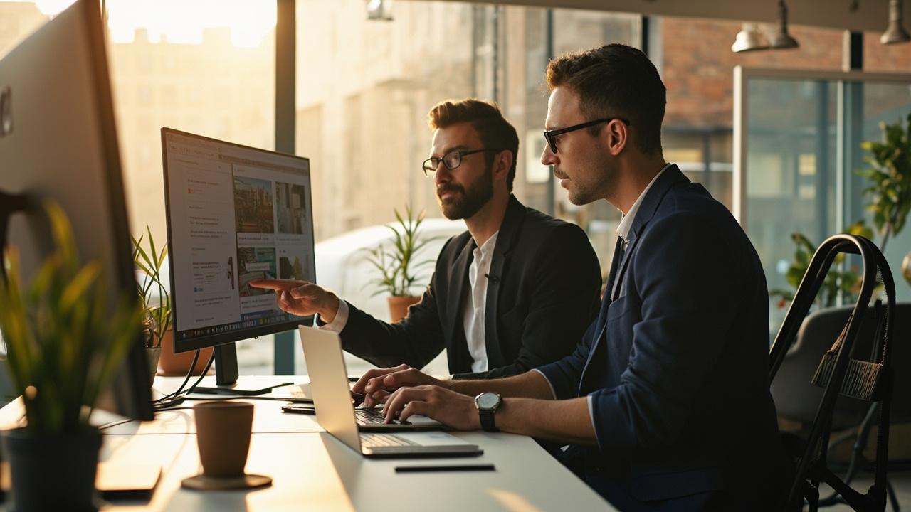 A category scene revisits Business Owner Referrals — business owners casually helping other businesses discover useful AI solutions.