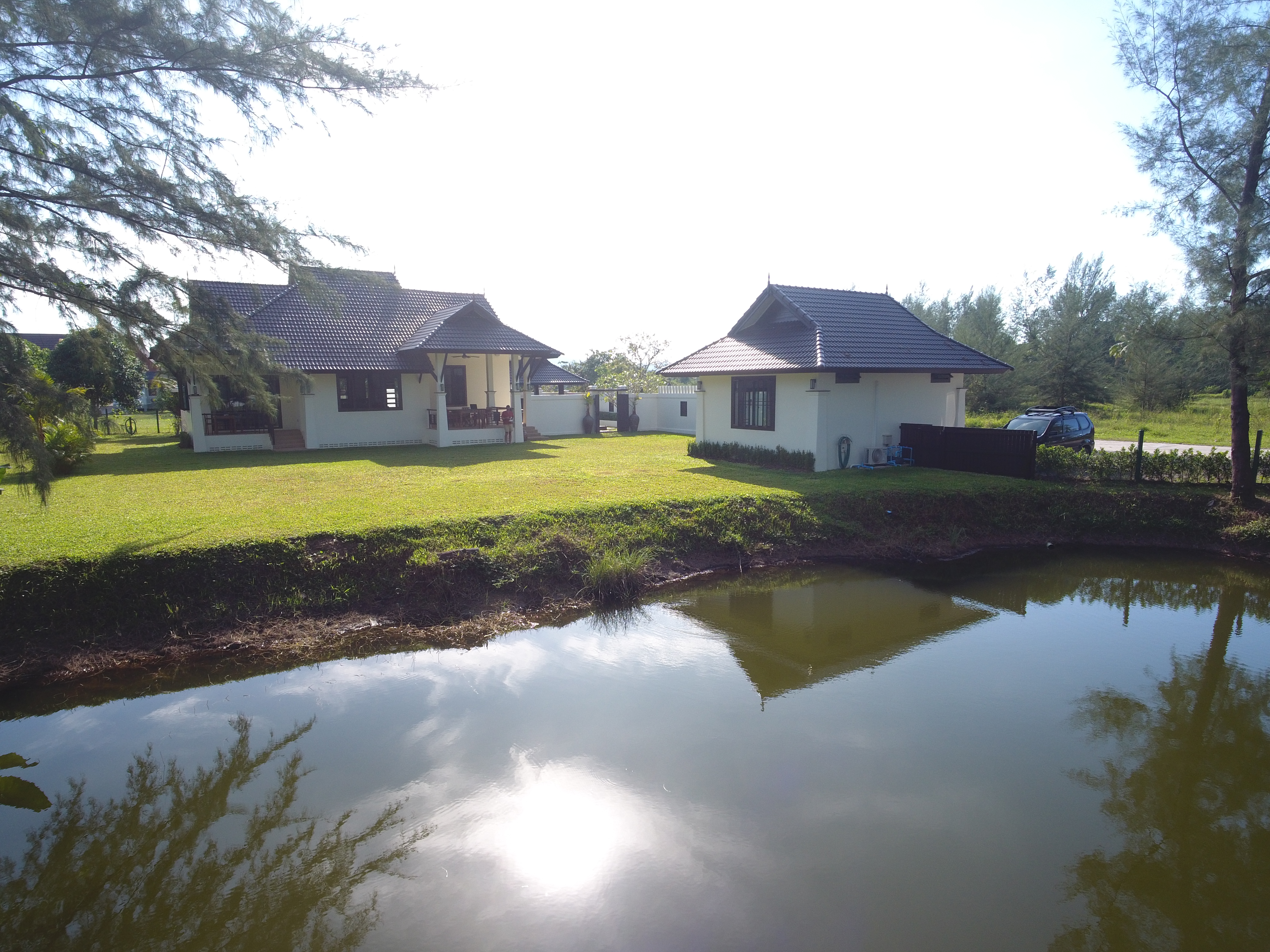 Owner-supplied aerial/drone still from the Thai Life Beach House property archive (DJI_0120). Useful for understanding the property and surrounding setting; it should not be treated as a survey or boundary plan.