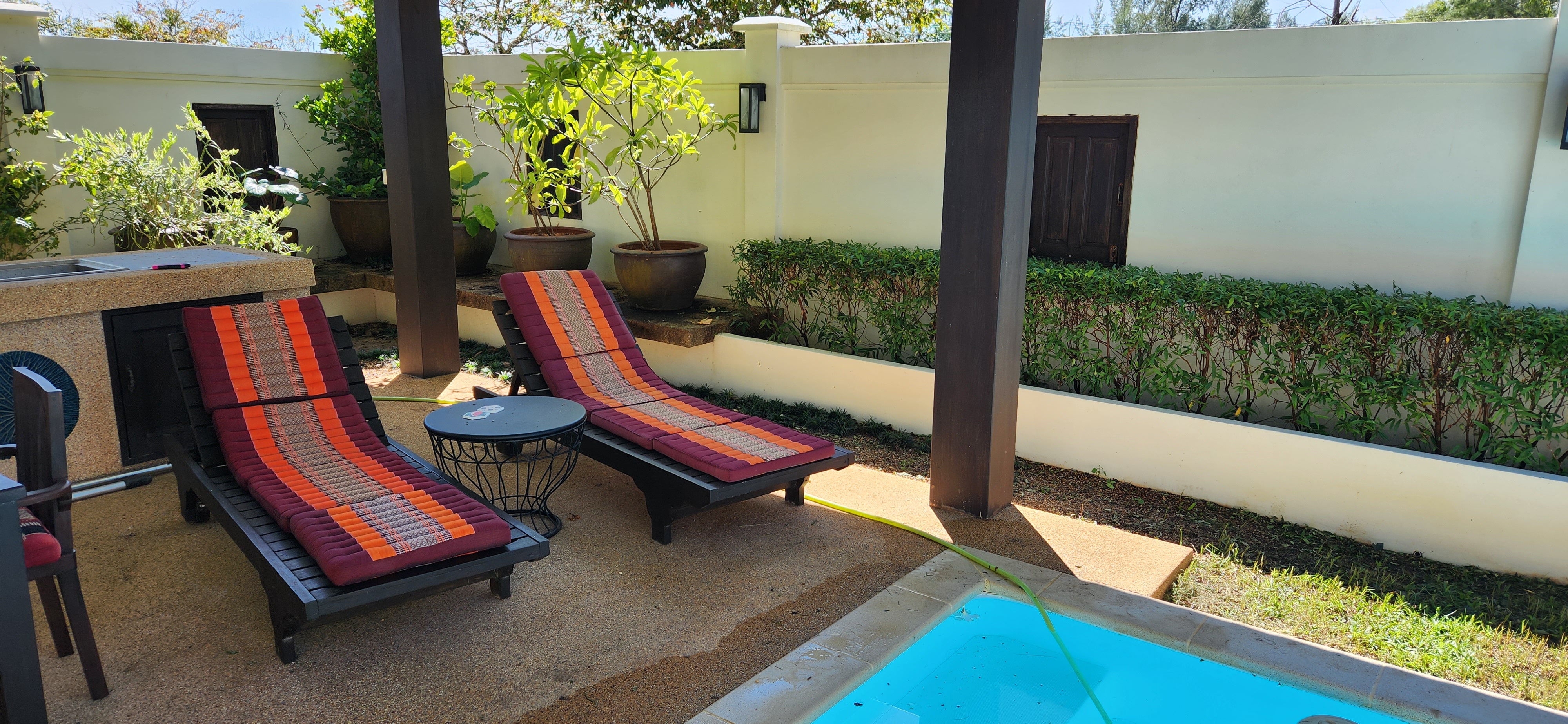 Thai Life Beach House Poolside Loungers