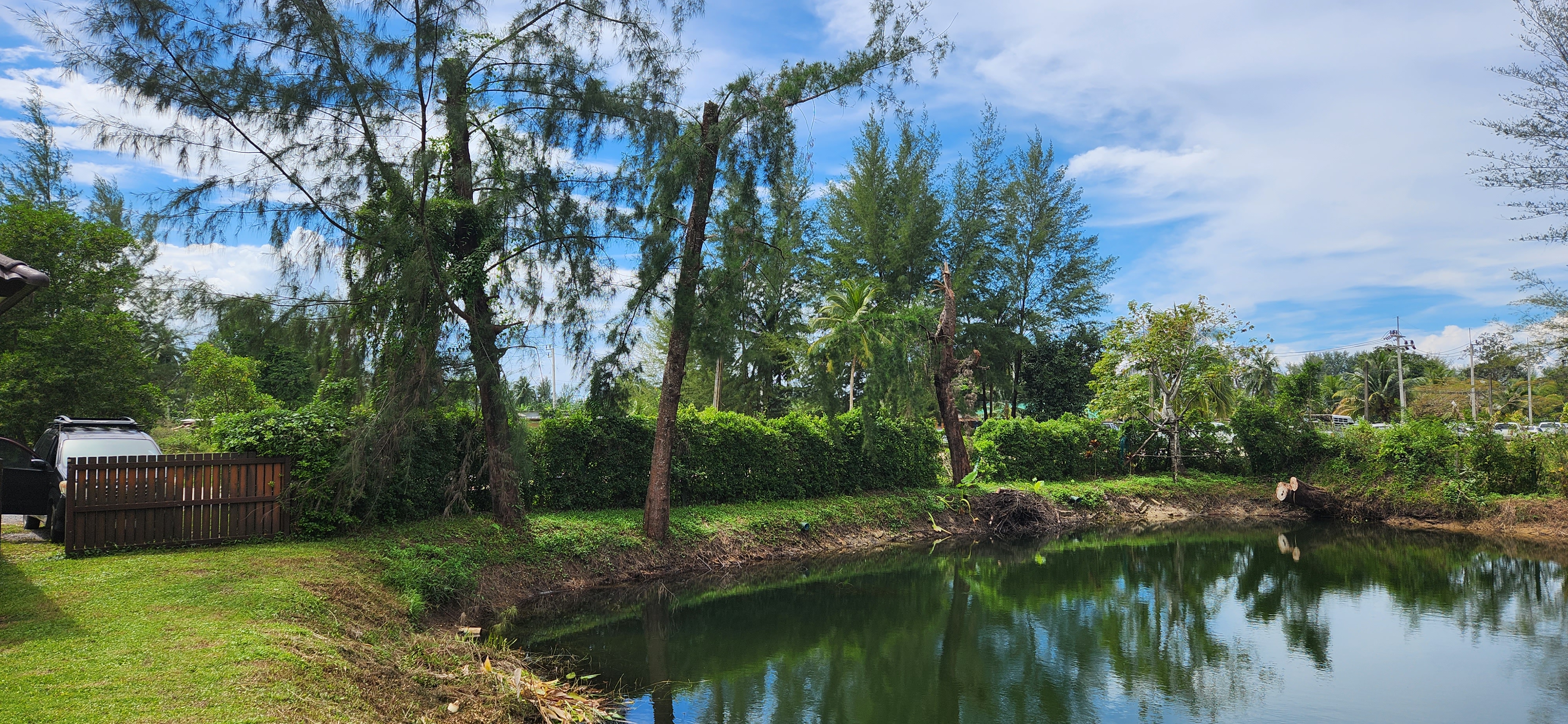 Thai Life Beach House Pond & Residence View