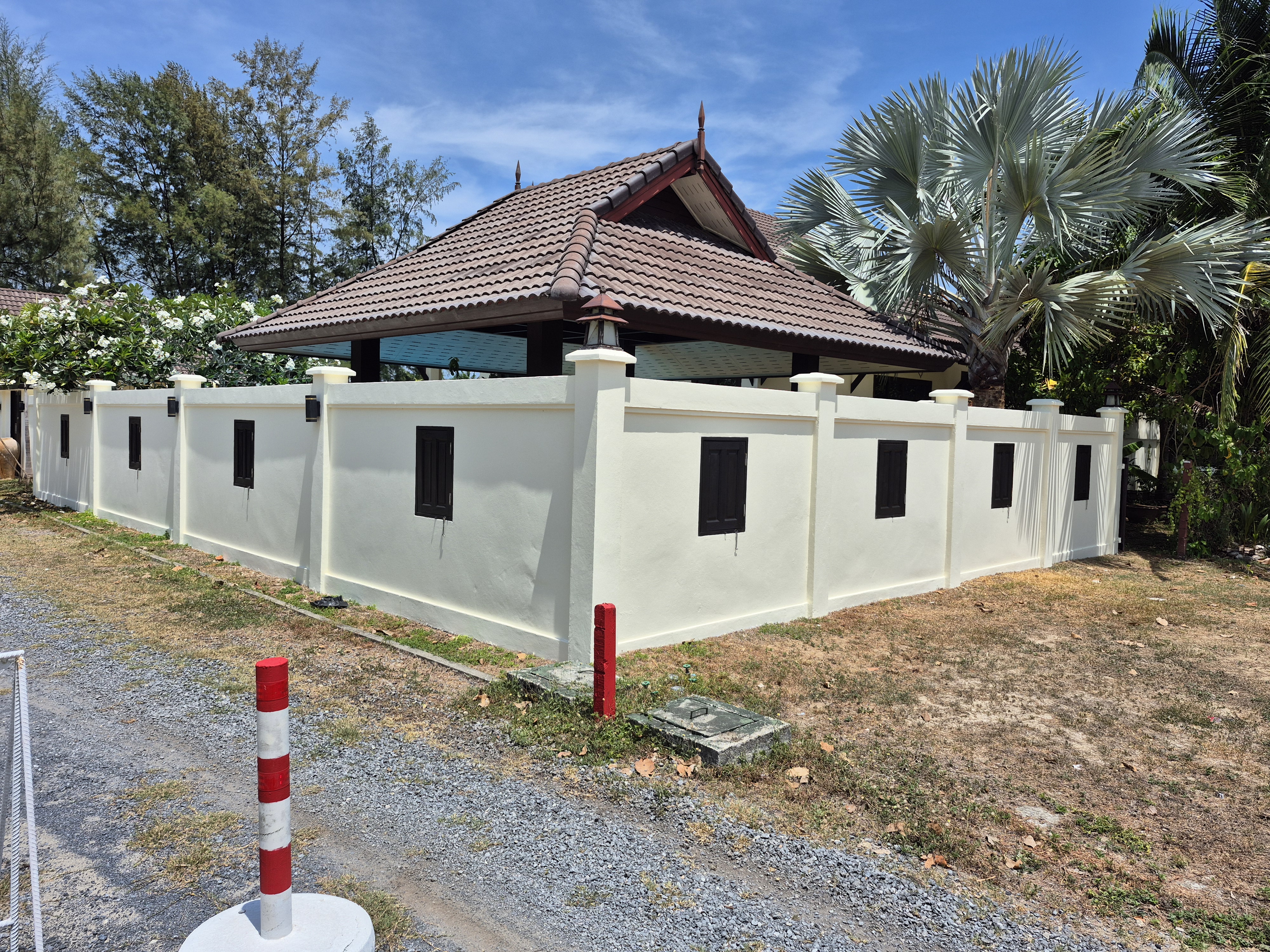 Thai Life Beach House Freshly Painted Side Boundary — April 2026