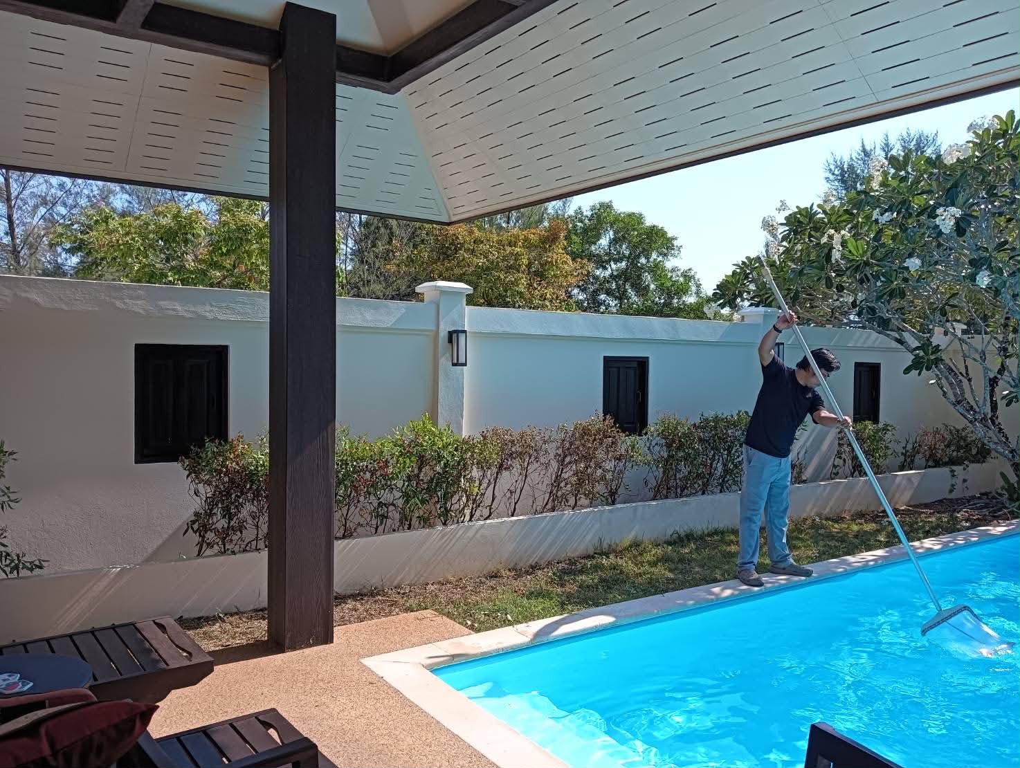 Property Maintenance Beside the Pool