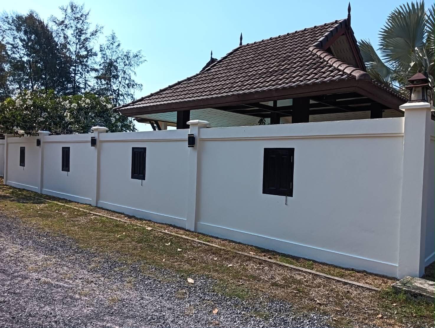 Thai Life Beach House Freshly Painted Boundary & Pavilion