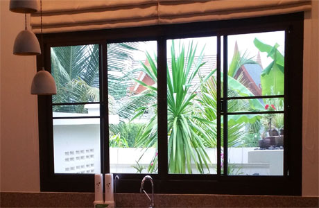 Kitchen Window Tropical Garden View - ThaiLife Beach House Khao Lak